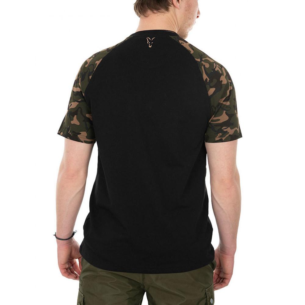 Fox Camo Raglan T-Shirt Black/Camo