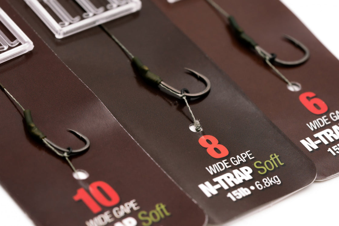 Korda N Trap DF Rig Size Wide Gape Barbless