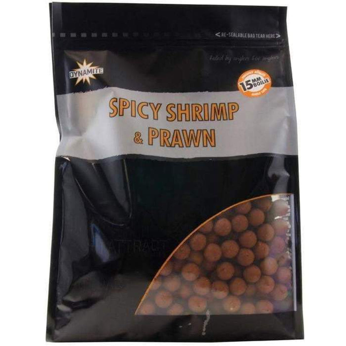 Dynamite Spicy Shrimp & Prawn Boilies 15mm/1kg