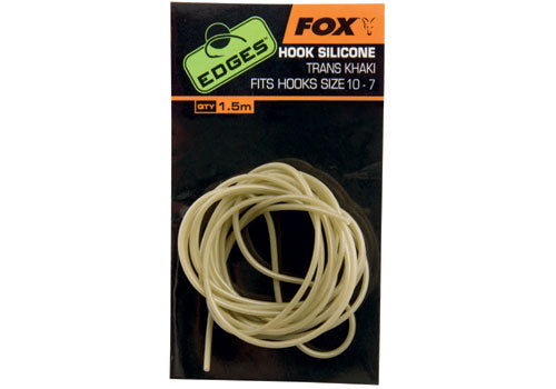 Fox UK Edges Hook Silicone Sz 10-7 Trans Khaki - Cac567