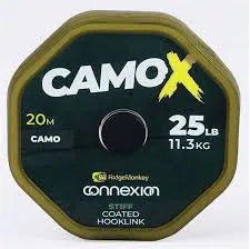 Ridgemonkey Connexion CamoX Stiff Coated Hooklink 25lb