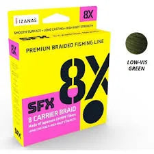 Suffix SFX 8X Low Vis Green Braid 11lb X 135m