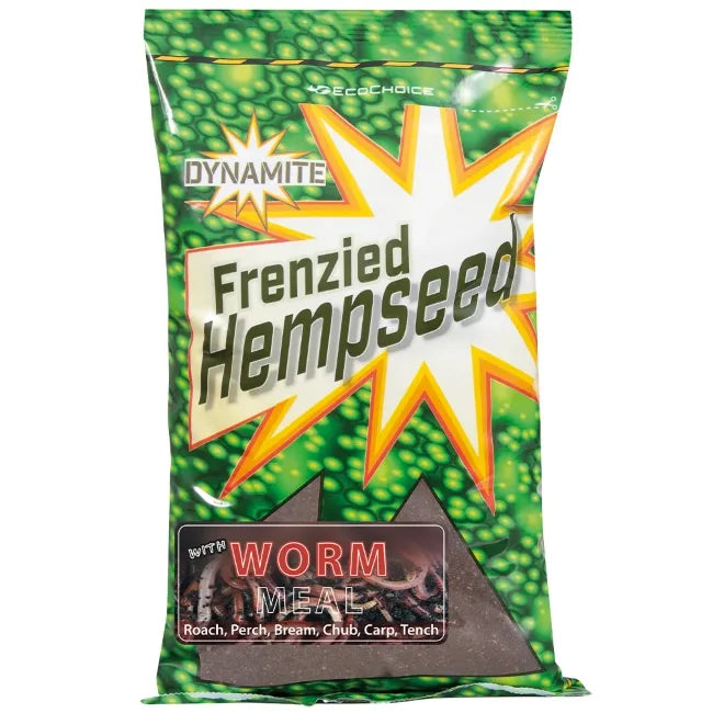 Dynamite Baits Frenzied Hemp Dark Worm Groundbait 900g