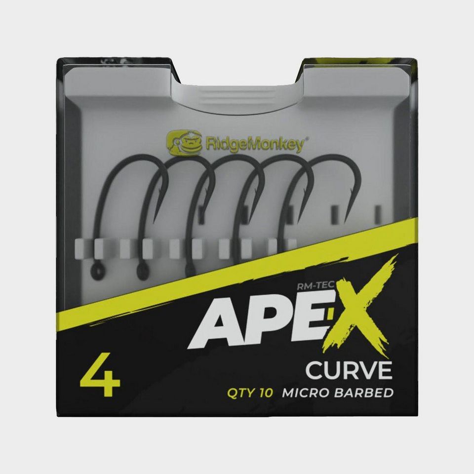 RIDGEMONKEY APE-X CURVE SIZE 4 MICRO BARBED