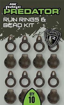 Fox Rage Camo Run Rings & Bead Kit x 10