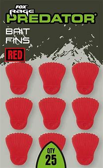 Fox Rage Bait Fins Red x 25