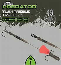 fox Rage TT Trace 52cm Sz 8 Barbed 40lb